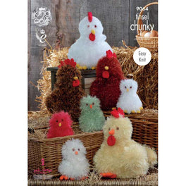 Hens & Chicks in King Cole Tinsel Chunky - Digital Version 9064