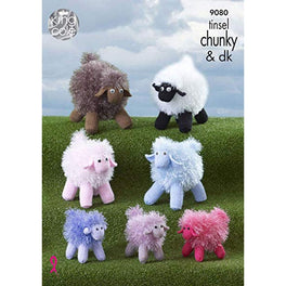 Tinsel Sheep in King Cole Tinsel Chunky - Digital Version 9080