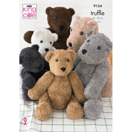 Teddies Knitted in King Cole Truffle
