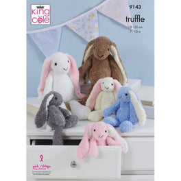 Rabbits Knitted in King Cole Truffle