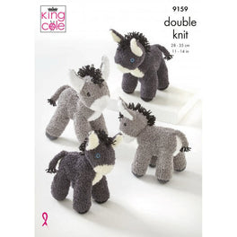 Donkeys Knitted in King Cole Truffle