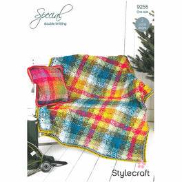 Crochet Blanket and Cushion Cover in Stylecraft Special DK