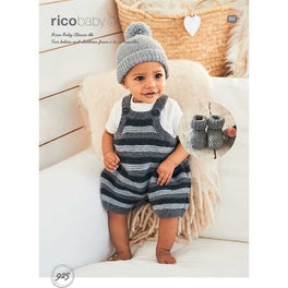 Romper, Hat and Booties in Rico Baby Classic Dk - Digital Version