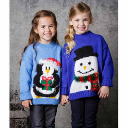 Children's Christmas Jumpers in Stylecraft Special Dk and Eskimo DK