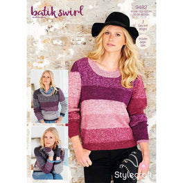 Ladies Sweaters & mittens in Stylecraft Batik Swirl DK - Digital Version
