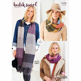 Scarves in Stylecraft Batik Swirl - Digital Version