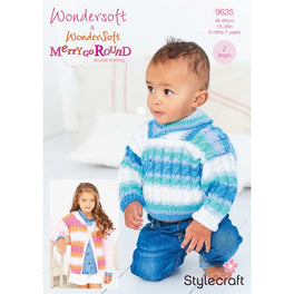 Cardigan and Sweater in Stylecraft Wondersoft Dk & Wondersoft Merry Go Round