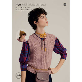 Slipover and Hat in Rico Fashion Modern Tweed Aran - Digital Version