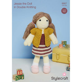 Crochet Jessie Doll in Stylecraft Special DK and Bellissima by Emma Varnam