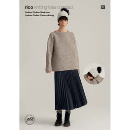 Sweater and Hat in Rico Fashion Modern Tweed Aran