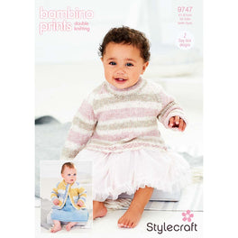 Sweater and Cardigan in Stylecraft Bambino Prints DK - Digital Version