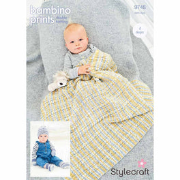 Blanket and Accessories in Stylecraft Bambino Prints DK - Digital Version