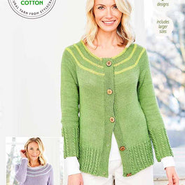 Sweater and Cardigan in Stylecraft Naturals Bamboo + Cotton DK - Digital Version