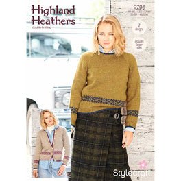 Sweater and Cardigan in Stylecraft Highland Heathers Dk 9794