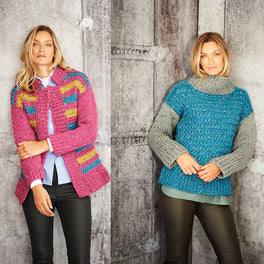 Jacket and Sweater in Stylecraft Special XL Tweed - Digital Version 9809