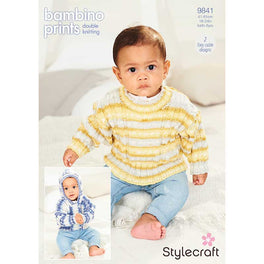 Jacket and Sweater in Stylecraft Bambino Prints DK