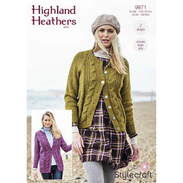 Cardigans in Stylecraft Highland Heathers Aran