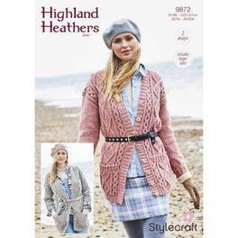 Cardigans in Stylecraft Highland Heathers Aran - Digital Version 9872