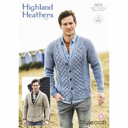Cardigans in Stylecraft Highland Heathers Aran