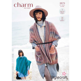 Ponchos and Shawl/Cape in Stylecraft Charm - Digital Version 9879