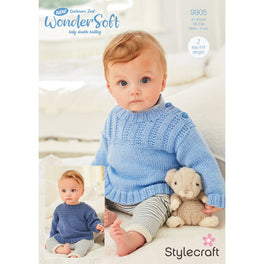 Babies Sweaters in Stylecraft New Wondersoft Dk - Digital Version 9905