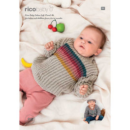 Jumper and Jacket in Rico Baby Cotton Soft Dk and Print DK