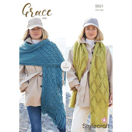 Shawls in Stylecraft Grace Aran - Digital Version 9931