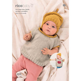 Oversized Shirt and Hat in Rico Baby Cotton Soft DK