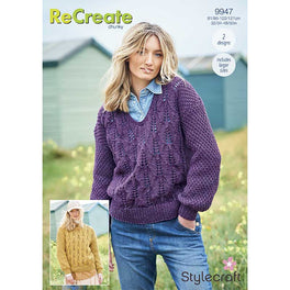 Sweaters in Stylecraft ReCreate Chunky - Digital Version 9947
