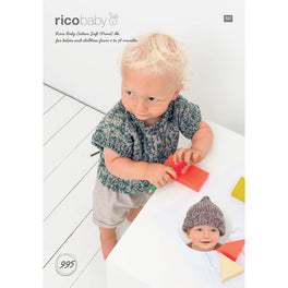 T shirt, T shirt Dress and Hat in Rico Baby Cotton Soft DK