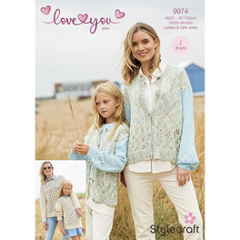 Cardigan and Sweater in Stylecraft Love You Aran - Digital Version 9974