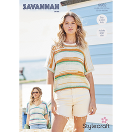 Tops in Stylecraft Savannah Aran - Digital Version 9982