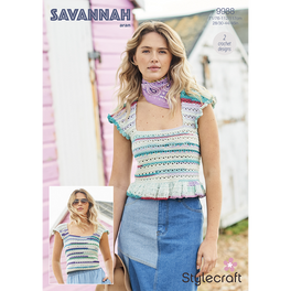 Crochet Tops in Stylecraft Savannah Aran - Digital Version 9988