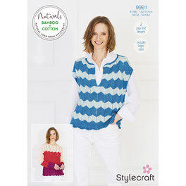 Sweater & Top in Stylecraft Naturals Bamboo+ Cotton DK - Digital Version 9991