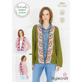 Crochet Jackets in Stylecraft Naturals Bamboo+ Cotton DK - Digital Version 9994