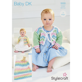 Cardigans and Blanket in Stylecraft Baby Sparkle Dk  - Digital Version 9995