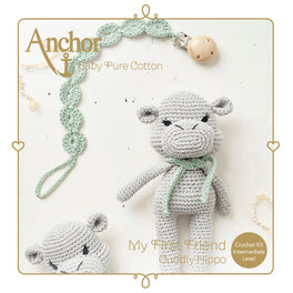 Anchor Baby Pure Cotton My First Friend Crochet Kit - Cuddly Hippo