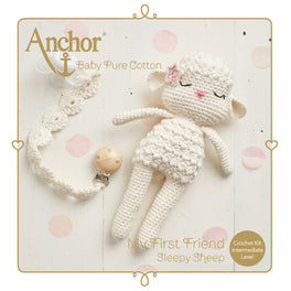 Anchor Baby Pure Cotton My First Friend Crochet Kit - Sleepy Sheep