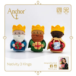 Anchor Crochet Kit - Amigurumi Nativity - The Three Kings