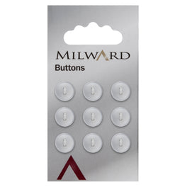 Milward Carded Buttons: 10mm - Pack of 9 - 00008