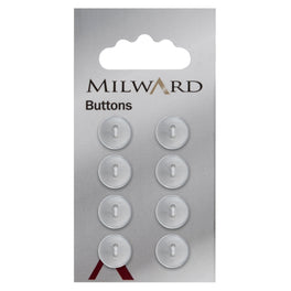 Milward Carded Buttons: 11mm - Pack of 8 - 00009