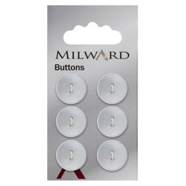 Milward Carded Buttons: 16mm - Pack of 6 - 00011