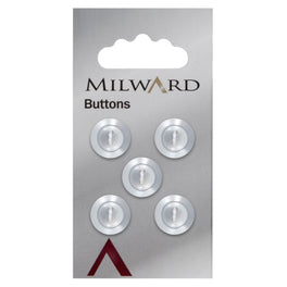 Milward Carded Buttons: 13mm - Pack of 5 - 00020A
