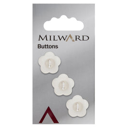 Milward Carded Buttons: 17mm - Pack of 3 - 00048