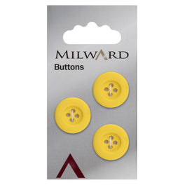 Milward Carded Buttons: 17mm - Pack of 3 - 00054A