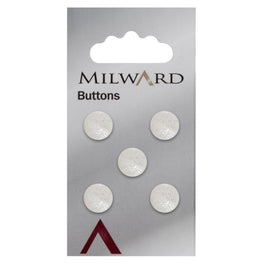 Milward Carded Buttons: 11mm - Pack of 5 - 00060A