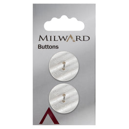 Milward Carded Buttons: 22mm - Pack of 2 - 00063A