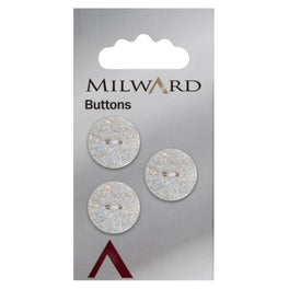 Milward Carded Buttons: 17mm - Pack of 3 - 00064
