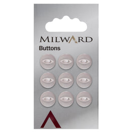 Milward Carded Buttons: 11mm - Pack of 9 - 00079