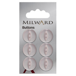 Milward Carded Buttons: 16mm - Pack of 6 - 00081
